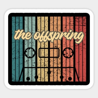 the offspring cassette retro vintage Sticker